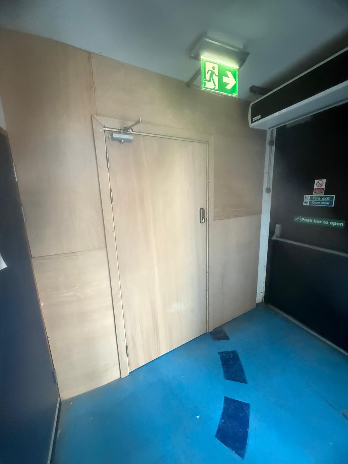 Temporary Partition Wall